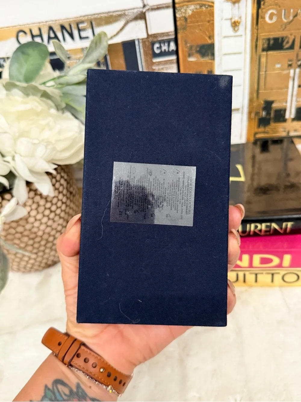 Christian Dior Navy Box with Gold Band